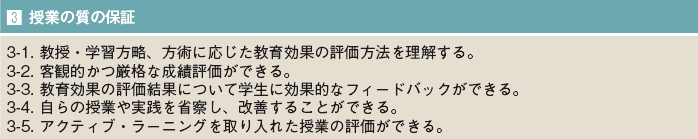 授業の質の保証